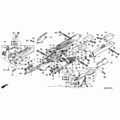 Схема узла: Выхлопная система (2) для Honda GL1800 Gold Wing