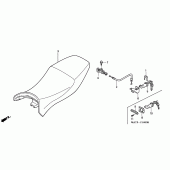 Схема узла: Сиденье для Honda CBR1100XX Blackbird