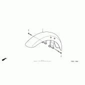 Схема вузла: Переднє крило для Honda VTX1300