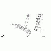 Схема узла: Рулевая траверса для Honda CBR1000 CBR1000RR Fireblade