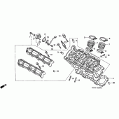 Схема узла: Головка цилиндра для Honda CB1100 CB1100SF X11