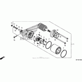 Схема вузла: Стартер електричний для Honda VT1300 Stateline