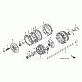 Схема вузла: Зчеплення для Honda VTX1300