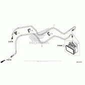 Схема вузла: Brake Pipe для Honda CBR500