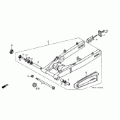 Схема вузла: Задній важіль (Маятник) для Honda CBR600 CBR600F Hurricane
