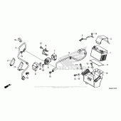 Схема вузла: Акумулятор для Honda CRF450 CRF450RX