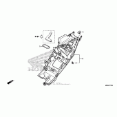 Схема вузла: Заднє крило для Honda CB1000 CB1000R