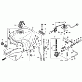 Схема вузла: Паливний бак для Honda XL650 Transalp