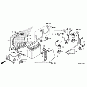 Схема вузла: Акумулятор для Honda GL1800 Gold Wing