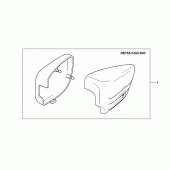 Схема узла: Crome боковая накладка для Honda VT125 Shadow