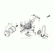 Схема узла: Масляный насос для Honda VT750 Shadow Phantom