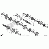 Схема вузла: Трансмісія для Honda CBR1000 CBR1000RR Fireblade