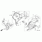 Схема узла: Нижний обтекатель для Honda CBR600 CBR600FR Racing Edition