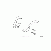 Схема вузла: Chrome passenger grab rail для Honda VTX1300