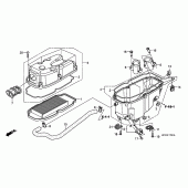 Схема вузла: Повітряний фільтр (XL125V7 / 8) для Honda XL125 Varadero