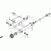 Схема узла: Задний рычаг (Маятник) для Honda PC800 Pacific Coast