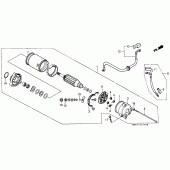 Схема узла: Стартер электрический для Honda VT1100 Shadow