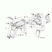 Схема узла: Заднее крыло для Honda XL650 Transalp