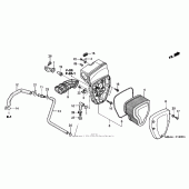 Схема узла: Воздушный фильтр для Honda VTX1300