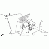 Схема вузла: Evap canister (2) для Honda VT750 Shadow RS