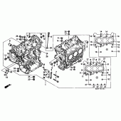 Схема узла: Barrel assy cylinder (2) для Honda GL1500 Gold Wing Special Edition