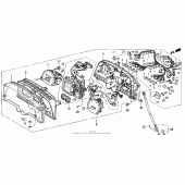 Схема вузла: A / se спідометр + тахометр для Honda GL1500 Gold Wing Special Edition