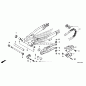 Схема вузла: Swingarm + chain для Honda CRF230 CRF230F