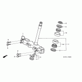 Схема вузла: Рульова траверса для Honda XR400