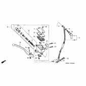 Схема вузла: Передній гальмівний циліндр для Honda VT600 Shadow VLX Deluxe