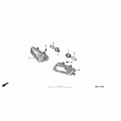 Схема узла: Поворотники для Honda ST1100 Pan-European