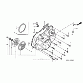 Схема вузла: Права кришка картера для Honda VTR1000 Superhawk