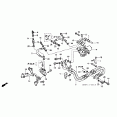 Схема вузла: Задній гальмівний шланг (VFR800A) для Honda VFR800 VFR