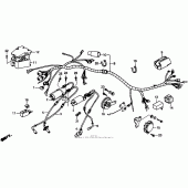 Схема вузла: Електрообладнання для Honda VT1100 Shadow