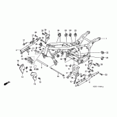 Схема вузла: Рама для Honda GL1500 F6C