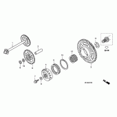 Схема вузла: Привід стартера для Honda CBF1000