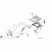 Схема вузла: Сидіння для Honda NX650 Dominator