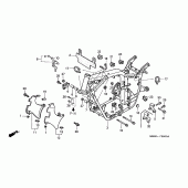 Схема вузла: Рама для Honda VT750 Shadow ACE