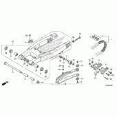 Схема вузла: Задній важіль (Маятник) для Honda CRF150 CRF150R