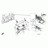 Схема узла: Opener unit для Honda GL1800 Gold Wing