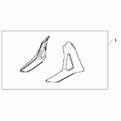 Схема узла: Scuff cover для Honda GL1800 Gold Wing
