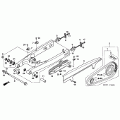Схема вузла: Задній важіль (Маятник) (CBF600S6 / SA6 / N6 / NA6) для Honda CBF600