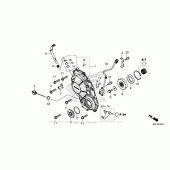 Схема вузла: Права кришка картера для Honda CBR650F