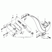 Схема узла: Expansion chamber (`02-`04) для Honda CR250