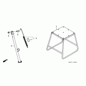 Схема вузла: Підставка для Honda CRF450 CRF450X