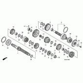 Схема вузла: Трансмісія для Honda CB1300 Super Bol D'Or