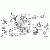 Схема узла: Control unit (gl1800 06-) (airbag) для Honda GL1800 Gold Wing