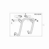 Схема вузла: Радіатор для Honda VT600 Shadow VLX