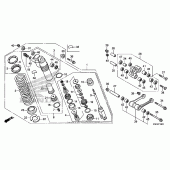 Схема вузла: Задній амортизатор для Honda CRF150 CRF150RB