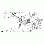 Схема вузла: Водяний насос для Honda VFR1200 Crosstourer