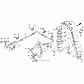 Схема вузла: St1100a rr. brake master cyl. 95 для Honda ST1100 Pan-European